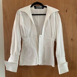 Jacquemus White Button Down Shirt
